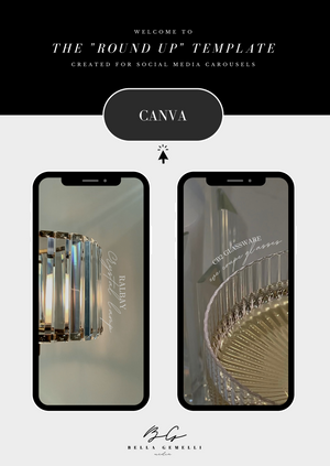 Digital Canva Photo Carousel Template: The "Round Up"